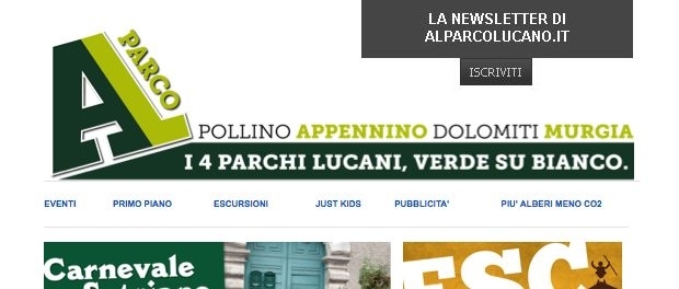 Iscriviti alla newsletter di alparcolucano.it