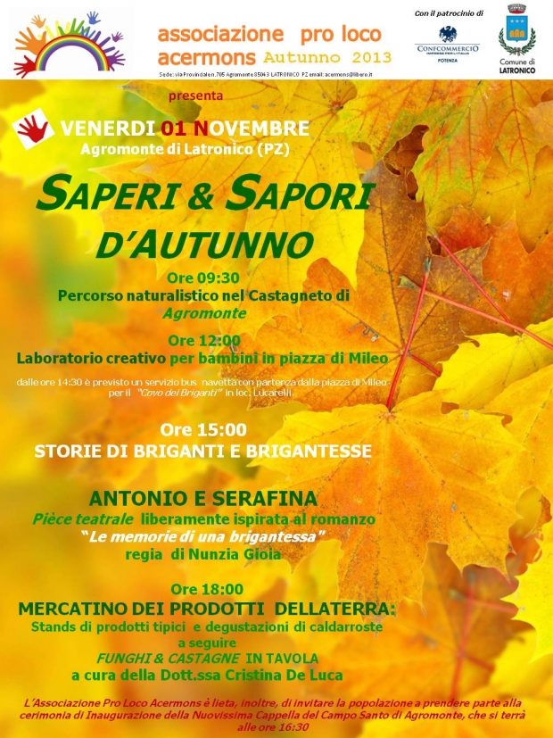 Saperi e sapori d&#039;autunno