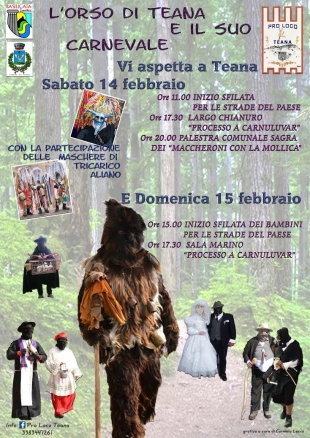 Il programma del Carnevale di Teana 2015