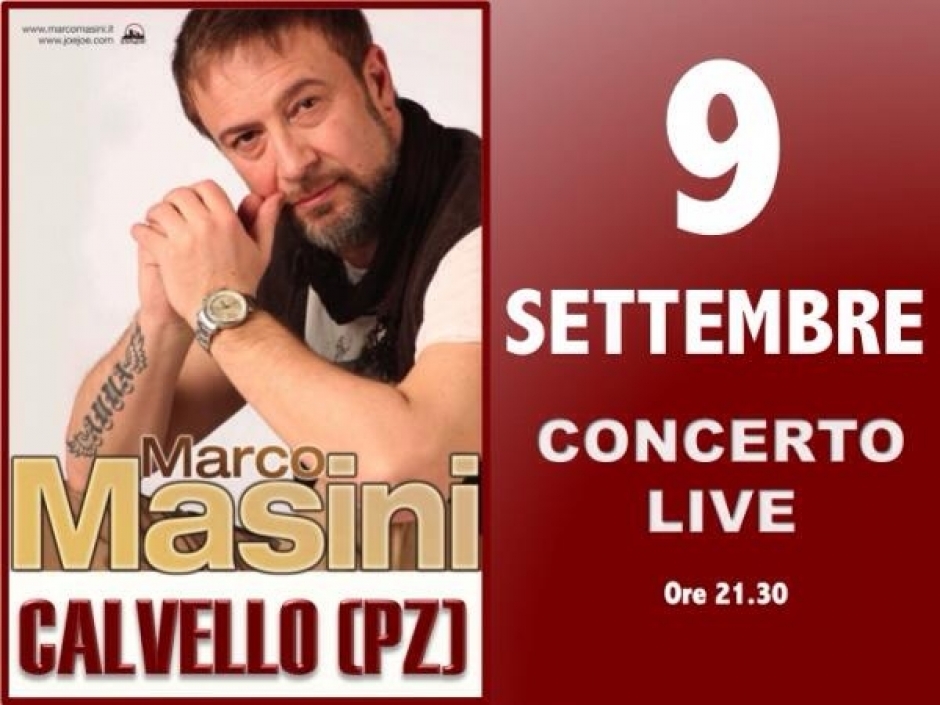 Marco Masini a Calvello