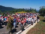 Maggio di Accettura 2015. Autobus da Potenza (Tito e Satriano)