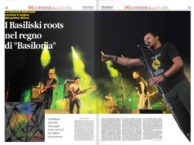 I Basiliski Roots sul Quotidiano della Basilicata