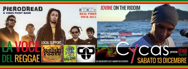 Una notte reggae. Il 13 Dicembre al Cycas di Tito Scalo