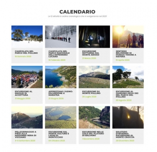 Calendario escursioni in Basilicata